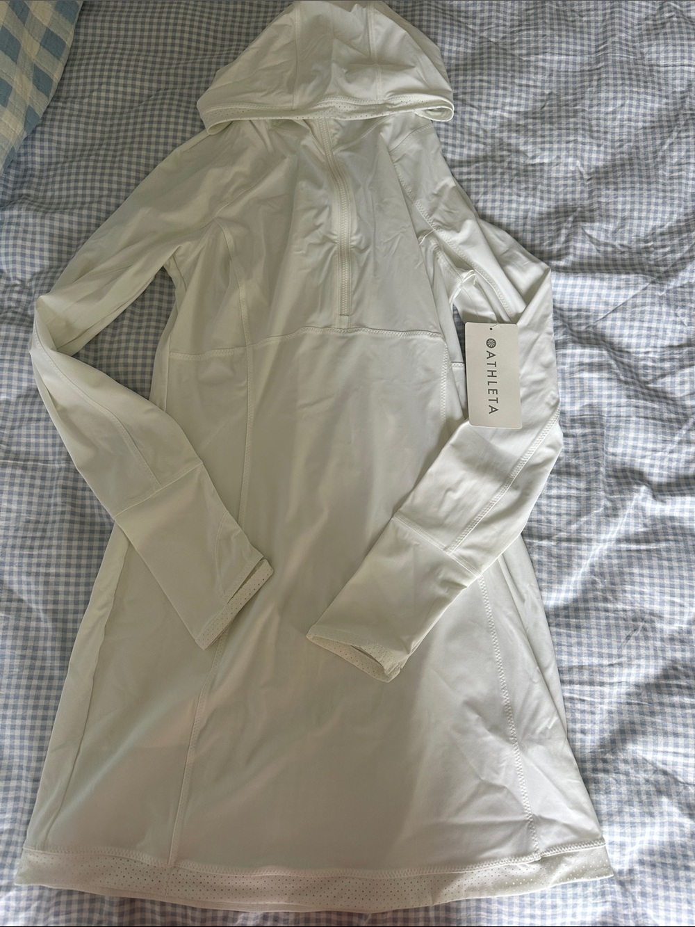 NWT White Pacifica II Beach Coverup Dress UPF 50+ | S